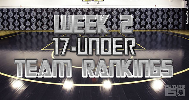 Week 2: 17-Under Team Rankings
