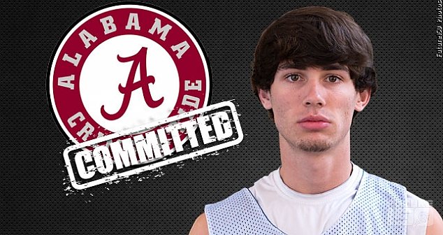 Alabama's #1 Player in the state SF Riley Norris chose Bama.
