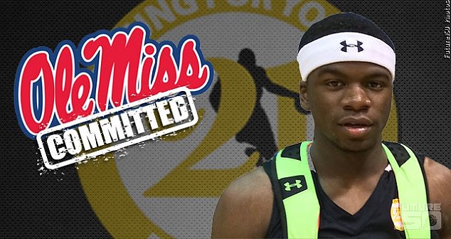 2015 SG Terence Davis commits to the Ole Miss Rebels today.