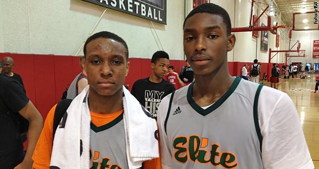 Jalen Coleman (right) looks to have a big AAU season.