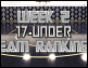 Week 2: 17-Under Team Rankings